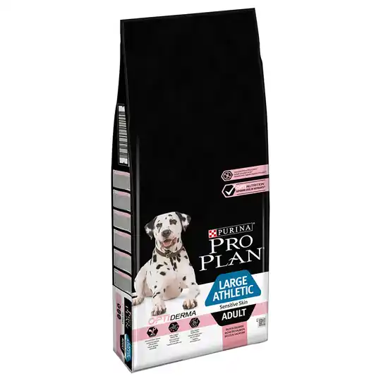 Lägg i varukorgen Pro Plan Large Athletic Adult Sensitive Skin Salmon OPTIDERMA Ekonomipack 2 x 14 kg