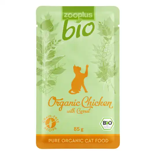 Prova nu! zooplus Bio 6 x 85 g - Eko-kyckling med morötter Nedsatt pris