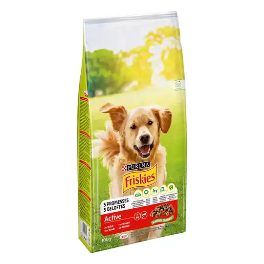 Purina Friskies Adult Hund Active Beef - 10 kg Handla nu