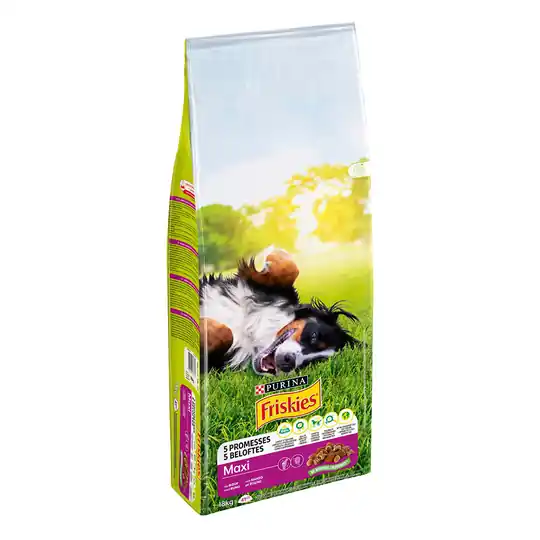 prisnedsättning Purina Friskies Adult Large Breed Maxi Beef - 18 kg