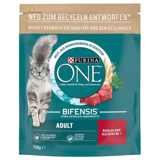 Purina ONE Adult Nötkött & fullkorn - Ekonomipack 3 x 750 g Beställ idag