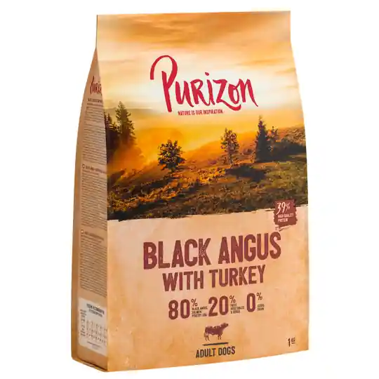 Begränsat antal Purizon Adult Black Angus Beef & Turkey - Grain Free - 1 kg