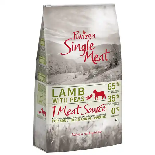 Rea Purizon Single Meat Adult Lamb & Peas - spannmålsfritt - 12 kg