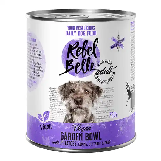 Rebel Belle Adult Vegan Garden Bowl - veganskt - 6 x 750 g Billigare