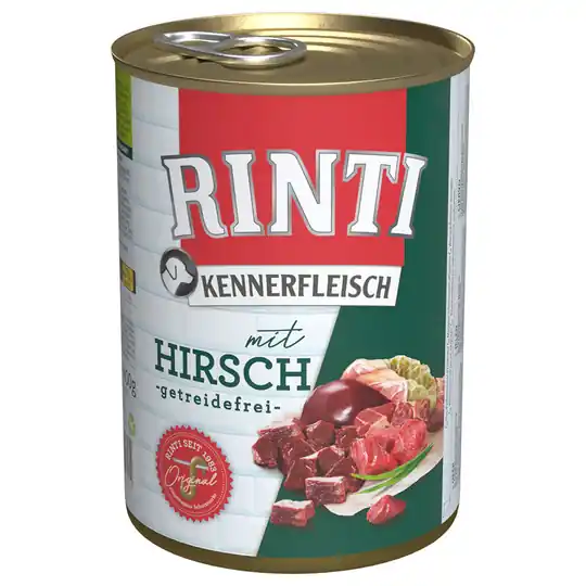 RINTI 6 x 400 g - Hjort Kampanjpris