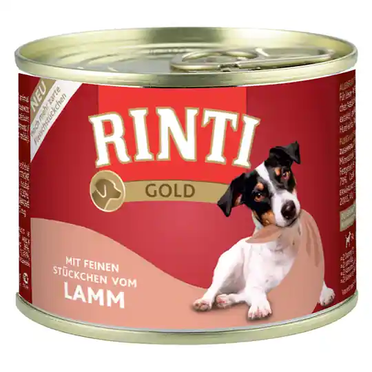 Lågt pris RINTI Gold 12 x 185 g - Lamm