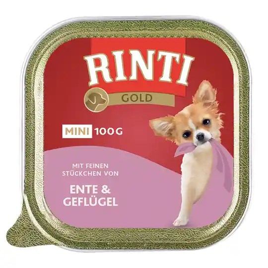 Kampanjpris RINTI Gold Mini 6 x 100 g - Kyckling & gås