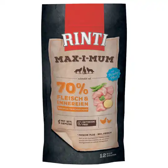 RINTI Max-i-mum Kyckling - Ekonomipack 2 x 12 kg I lager