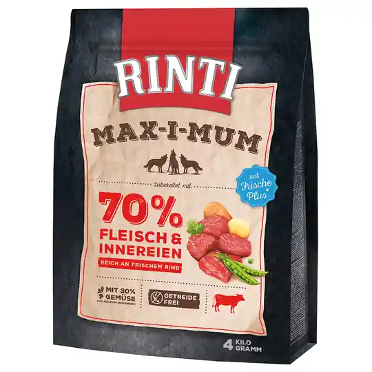 Lägg i varukorgen RINTI Max-i-mum Nötkött - Ekonomipack 2 x 4 kg