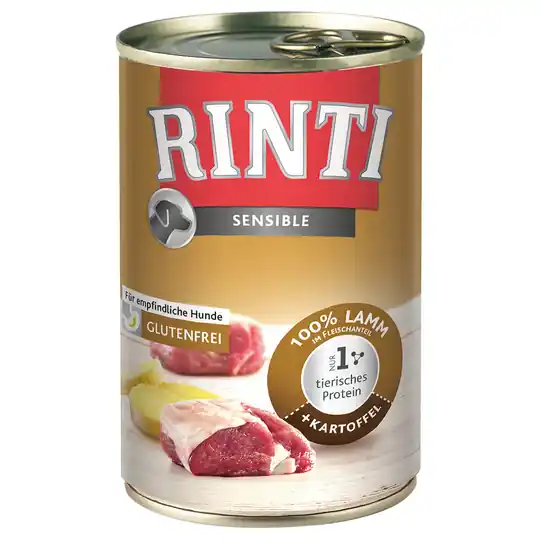 RINTI Sensible 6 x 400 g - Lamm & potatis Erbjudandepris