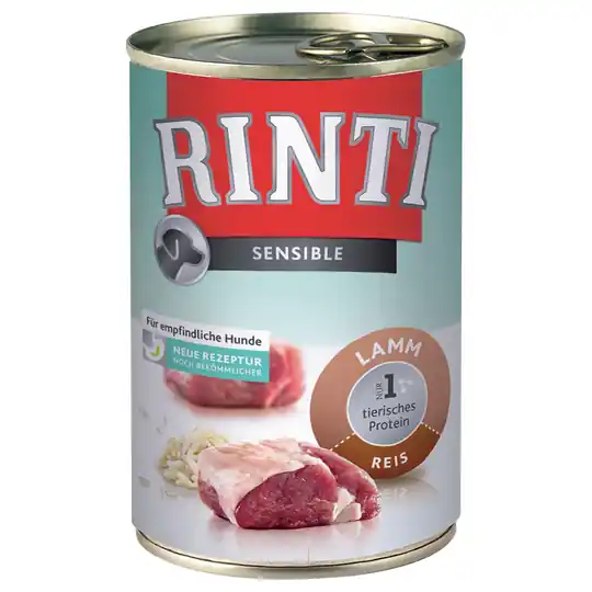 RINTI Sensible 6 x 400 g - Lamm & ris Rabatter