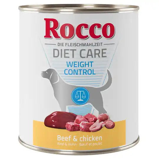 Köp nu Rocco Diet Care Weight Control Beef & Chicken 800 g 12 x 800 g