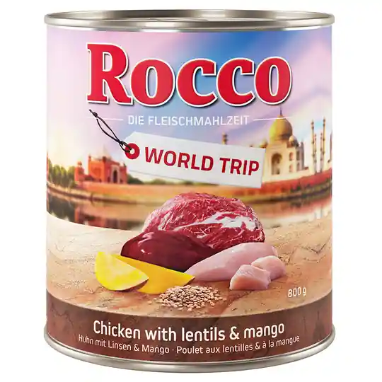 prisnedsättning Rocco World Trip India - Ekonomipack 24 x 800 g