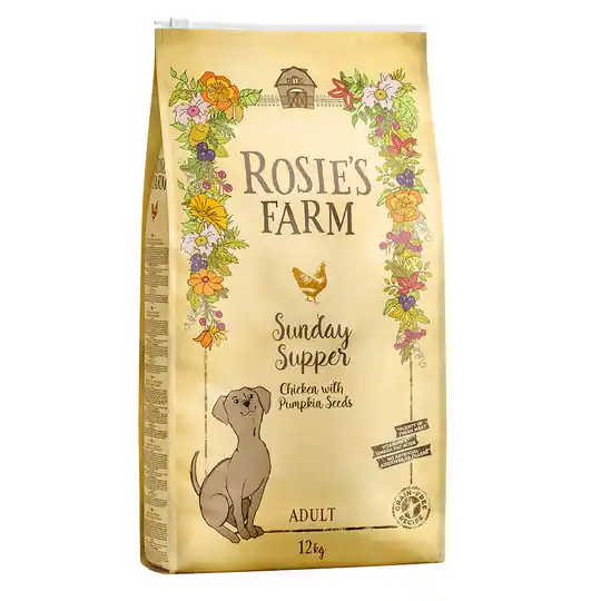 Beställ nu Rosie‘s Farm - Chicken with Sweet Potato & Pumpkin Seeds - 5 x 1 kg