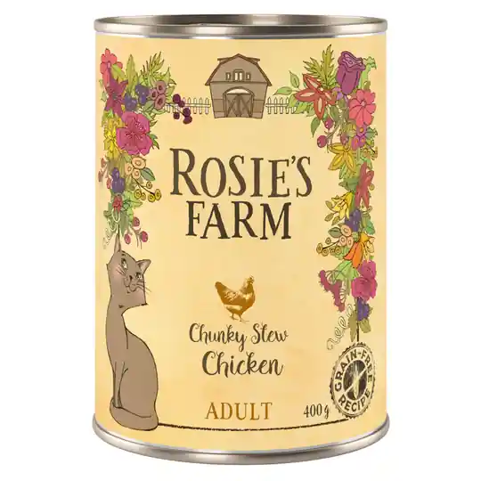 I lager Rosie‘s Farm Adult 6 x 400 g - Kyckling