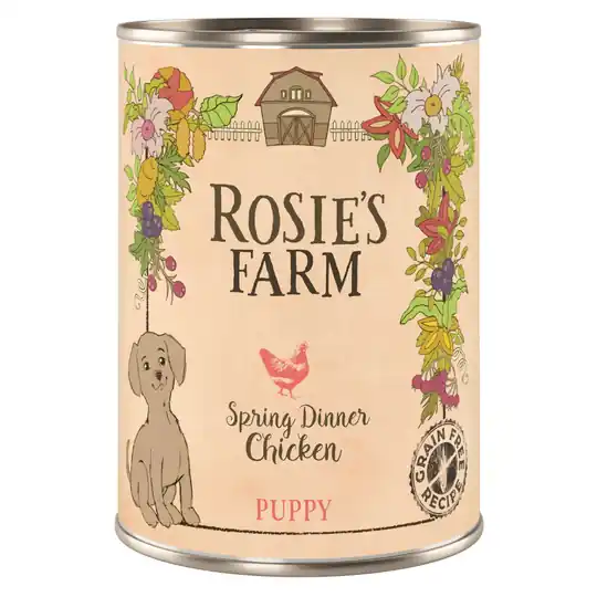 Rosie‘s Farm Puppy 6 x 400 g - Puppy Chicken prisnedsättning