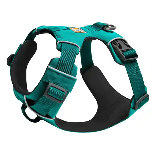 Billig Ruffwear Front Range Aurora Teal hundsele - Stl. S 56 - 69 cm bröstomfång, B 24 mm