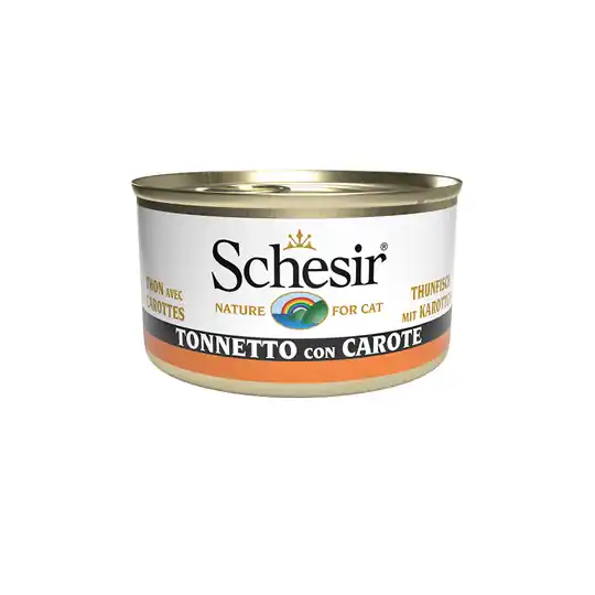 Schesir Tuna in Jelly 6 x 85 g - Tonfisk med morötter Endast idag