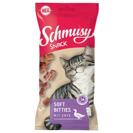 Lägg i varukorgen Schmusy Snack Soft Bitties - Anka (12 x 60 g)