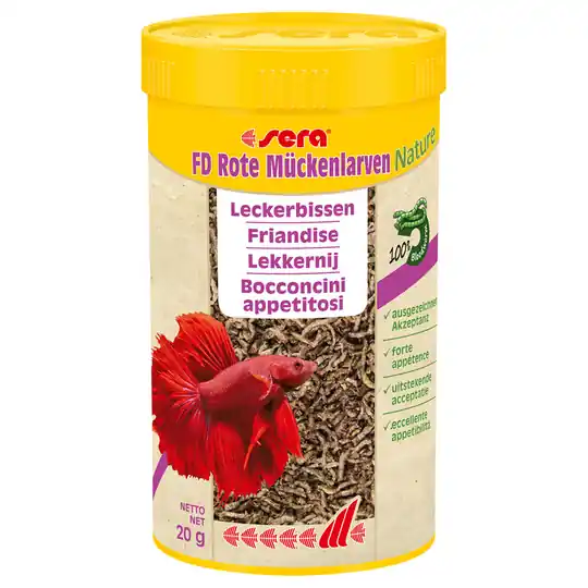 Sera FD röda mygglarver - 250 ml Köp nu