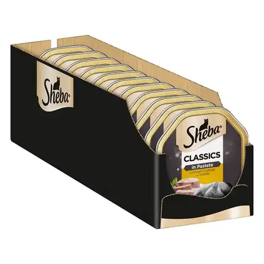 Köp nu Sheba 22 x 85 g portionsform - Classics Paté Fjäderfä-cocktail