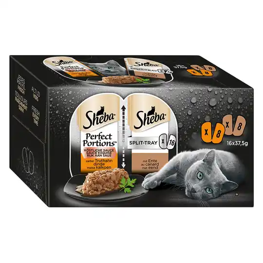 Sheba Perfect Portions Mix 16 x 37,5 g - Noble Paté Lax + Kyckling Beställ idag