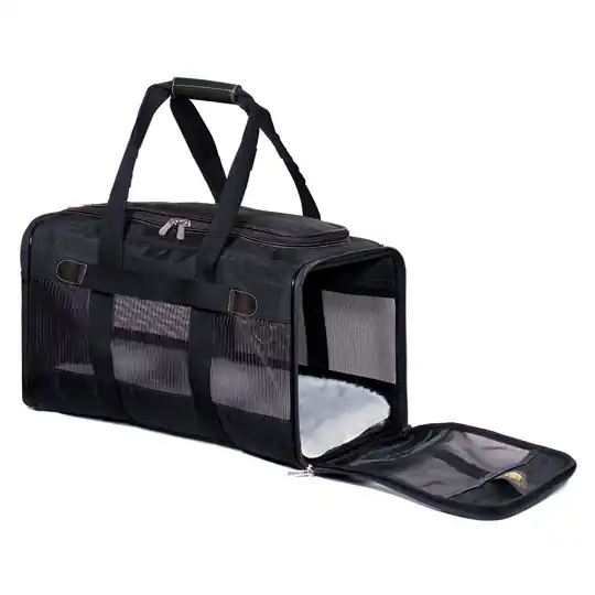Sherpa® Original Deluxe Pet Carrier - Storlek L ca. L 48 x B 30 x H 29 cm - upp till 10 kg Säker betalning