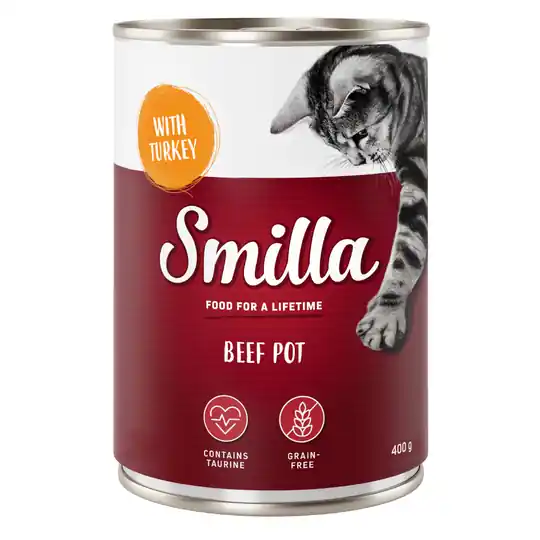 Smilla Beef Pot 6 x 400 g Nötkött & kalkon Nedsatt pris