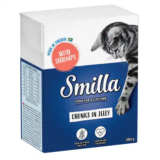 Smilla Chunks i gelé 12 x 380 g Räkor Expressleverans