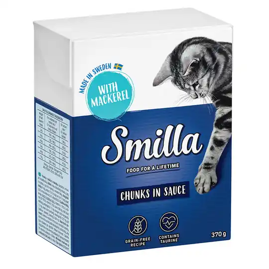 Smilla Chunks i sås 12 x 370 g Makrill Nyhet