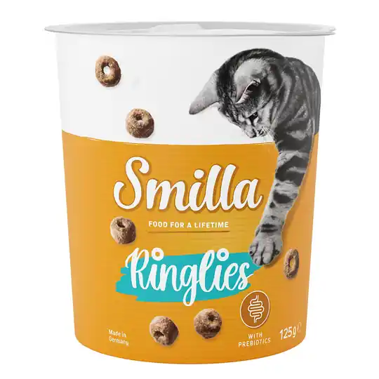 Erbjudande Smilla Prebiotic Snacks Ringlies - Ekonomipack 3 x 125 g