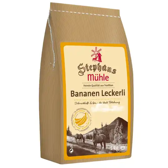 Stephans Mühle Banan hästgodis - Ekonomipack 3 x 1 kg Nedsatt pris