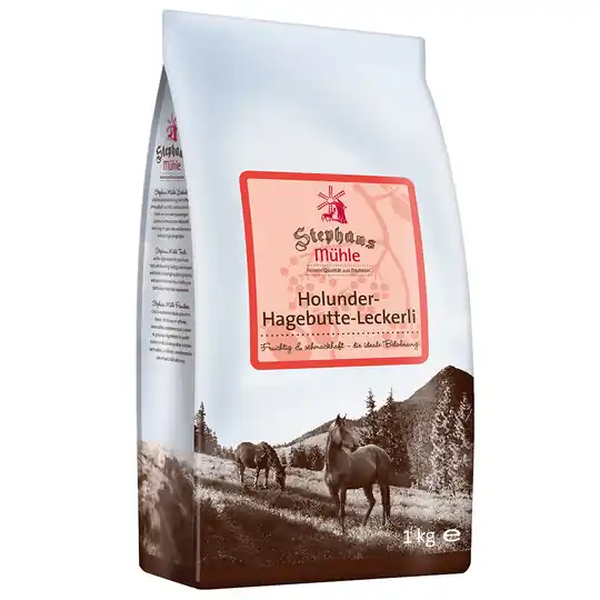 Stephans Mühle hästgodis Fläder-nypon - Ekonomipack 3 x 1 kg Sista chansen