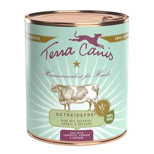 Bästa pris Terra Canis spannmålsfritt 6 x 800 g - Nötkött med zucchini, pumpa & oregano