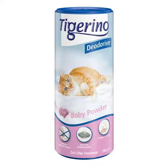 Kampanjpris Tigerino Deodoriser / Refresher - Baby Powder 2 x 700 g