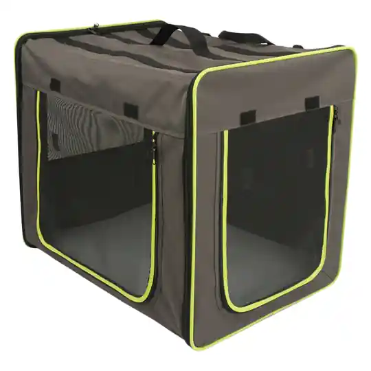 Köp nu Transportkoja First Class Basic - Stl. L L 79 x B 53,5 x H 66 cm grå/grön