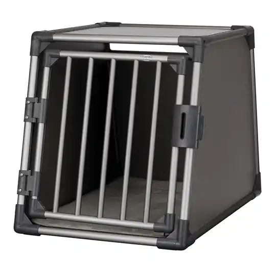 Endast idag Trixie Aluminium grafit transportbur - M-L B 61 x T 86 x H 65 cm
