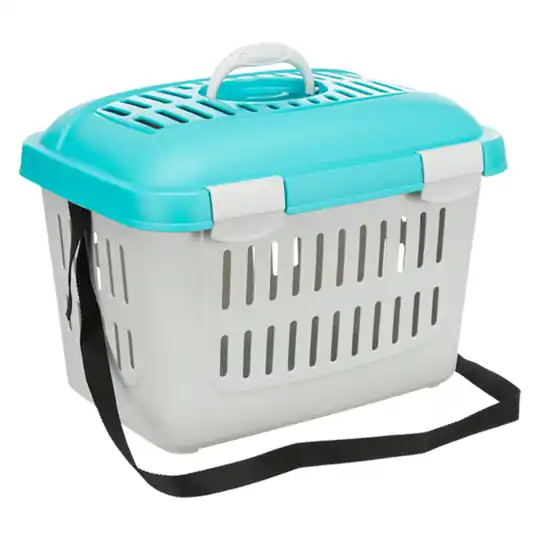 Trixie Capri transportbur - L 44 x B 33 x H 32 cm (ljusgrå/turkos) Beställ nu