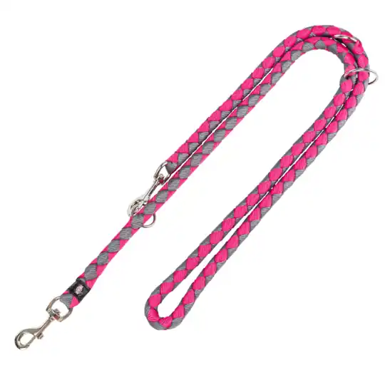 Trixie Cavo förlängningskoppel fuchsia/grafit - Stl. L-XL 200 cm långt, Ø 18 mm Säker betalning