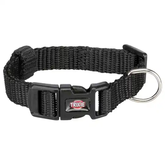 Kundfavorit Trixie Premium halsband, svart - M-L 35-55 cm halsomfång, B 20 mm