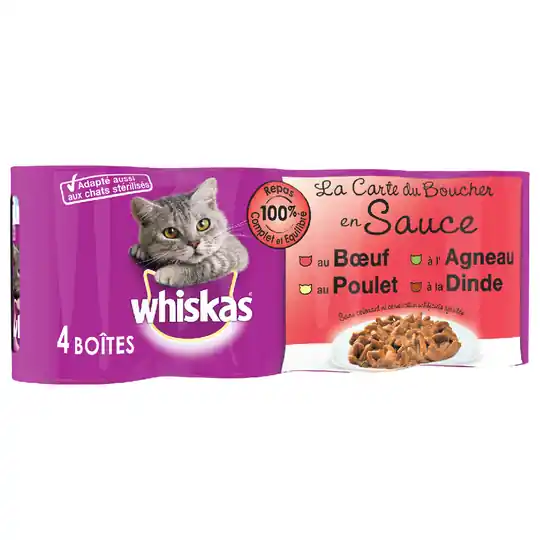 Whiskas La Carte 12 x 390 / 400 g - Butchers in Sauce (12 x 400 g) Begränsad tid