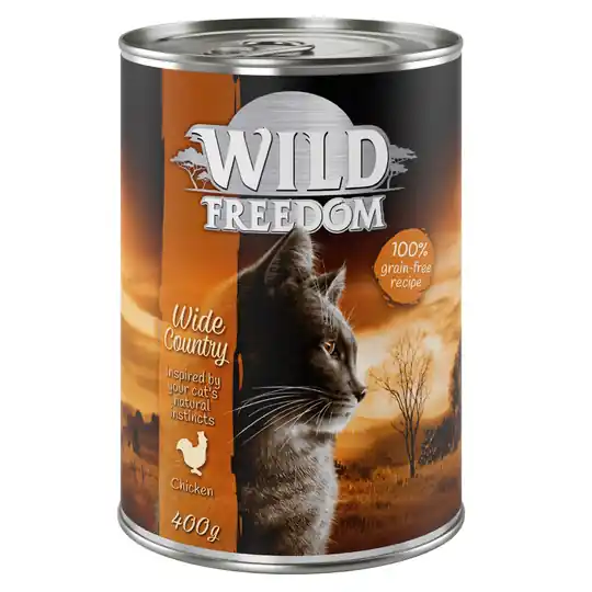 Begränsat antal Wild Freedom Adult 6 x 400 g - Wide Country - Chicken Pure