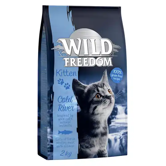 Endast denna vecka Wild Freedom Kitten "Cold River" - Salmon - 2 kg