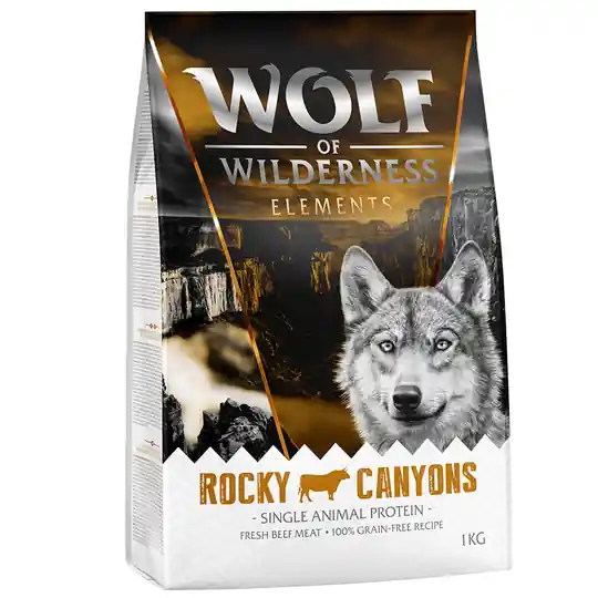 Wolf of Wilderness "Rocky Canyons" - Beef - 1 kg Kampanjpris