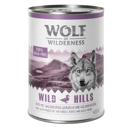 Begränsat antal Wolf of Wilderness 400 g - Wild Hills - Duck