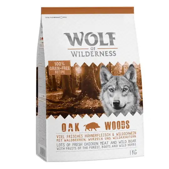 Begränsat erbjudande Wolf of Wilderness Oak Woods - Wild Boar - 1 kg