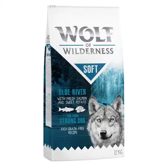 Wolf of Wilderness Soft - Blue River - Salmon - 1 kg Trygg betalning