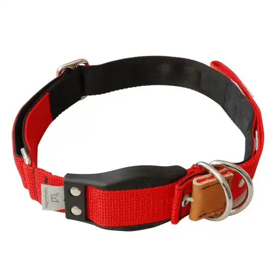 WowWow Professional, rött hundhalsband - Stl. S 33 - 37 cm halsomfång, B 35 mm I lager