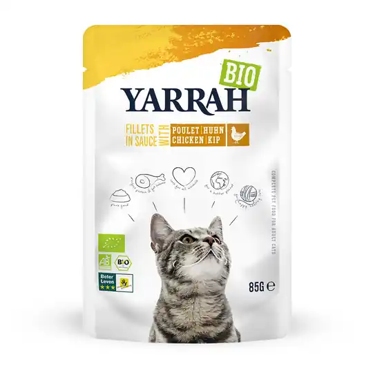 Bästa pris Yarrah Organic Filets in Sauce 14 x 85 g - Kyckling