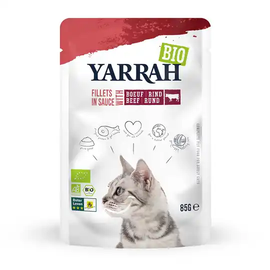 Handla nu Yarrah Organic Filets in Sauce 14 x 85 g - Nötkött